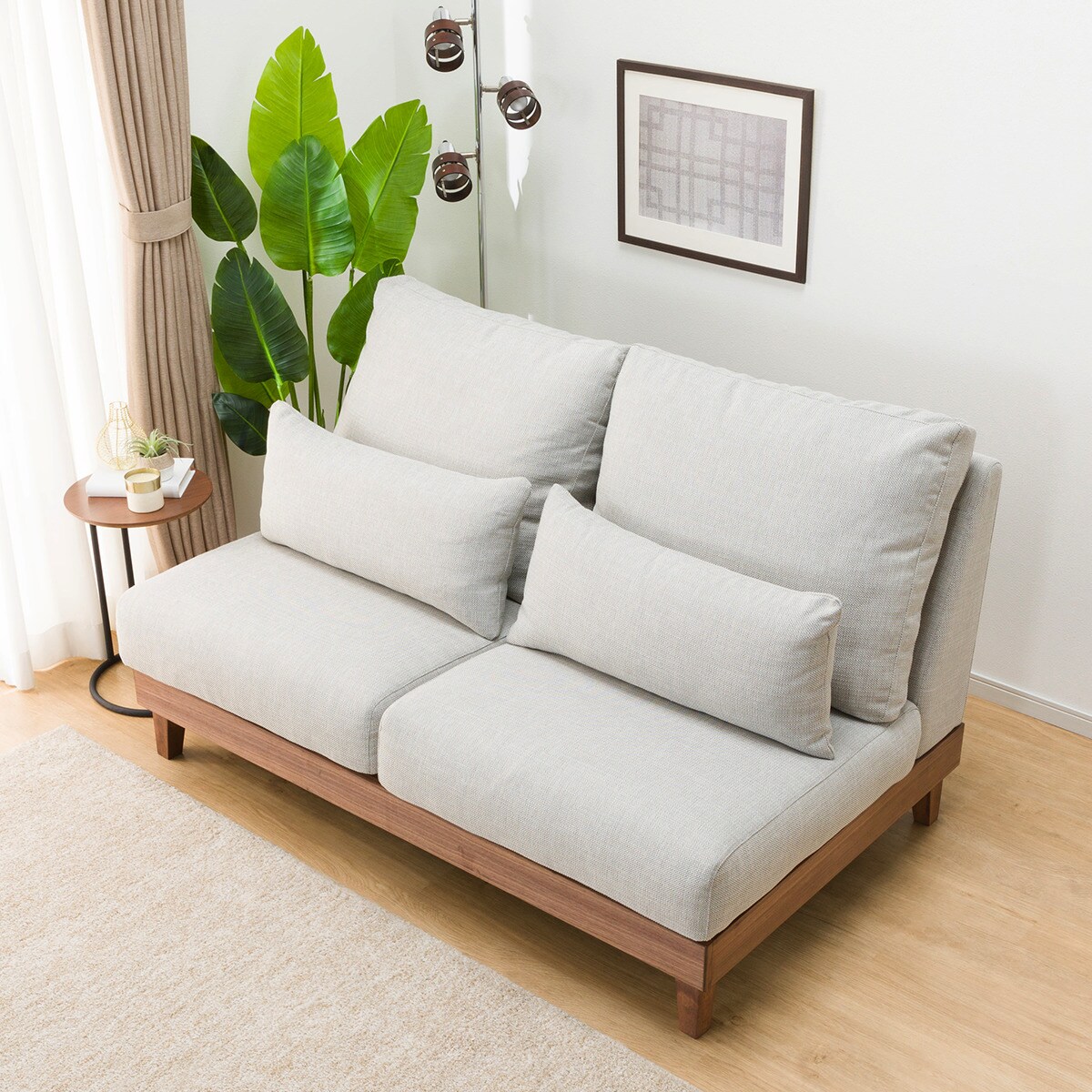 2.5人用布張りソファ (FK02)  【配送員設置商品】 【5年保証】