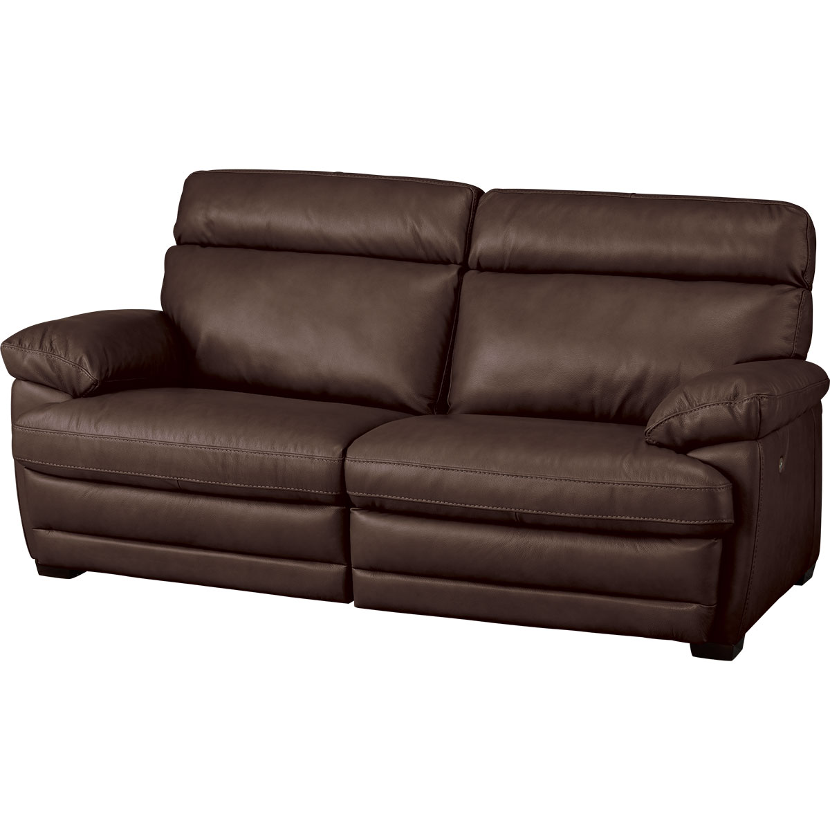 3人掛け 電動本革リクライニングソファ (NZ278 両 DBR)  【配送員設置商品】 【5年保証】