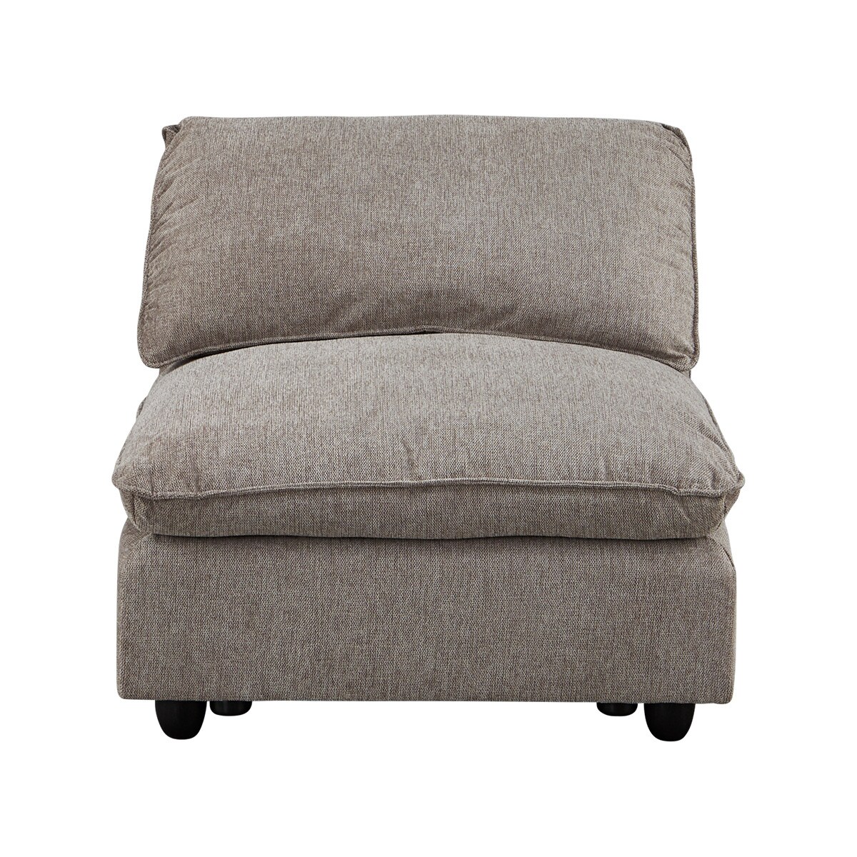 布張りアームレスソファ1人用(MK04)　 【配送員設置商品】