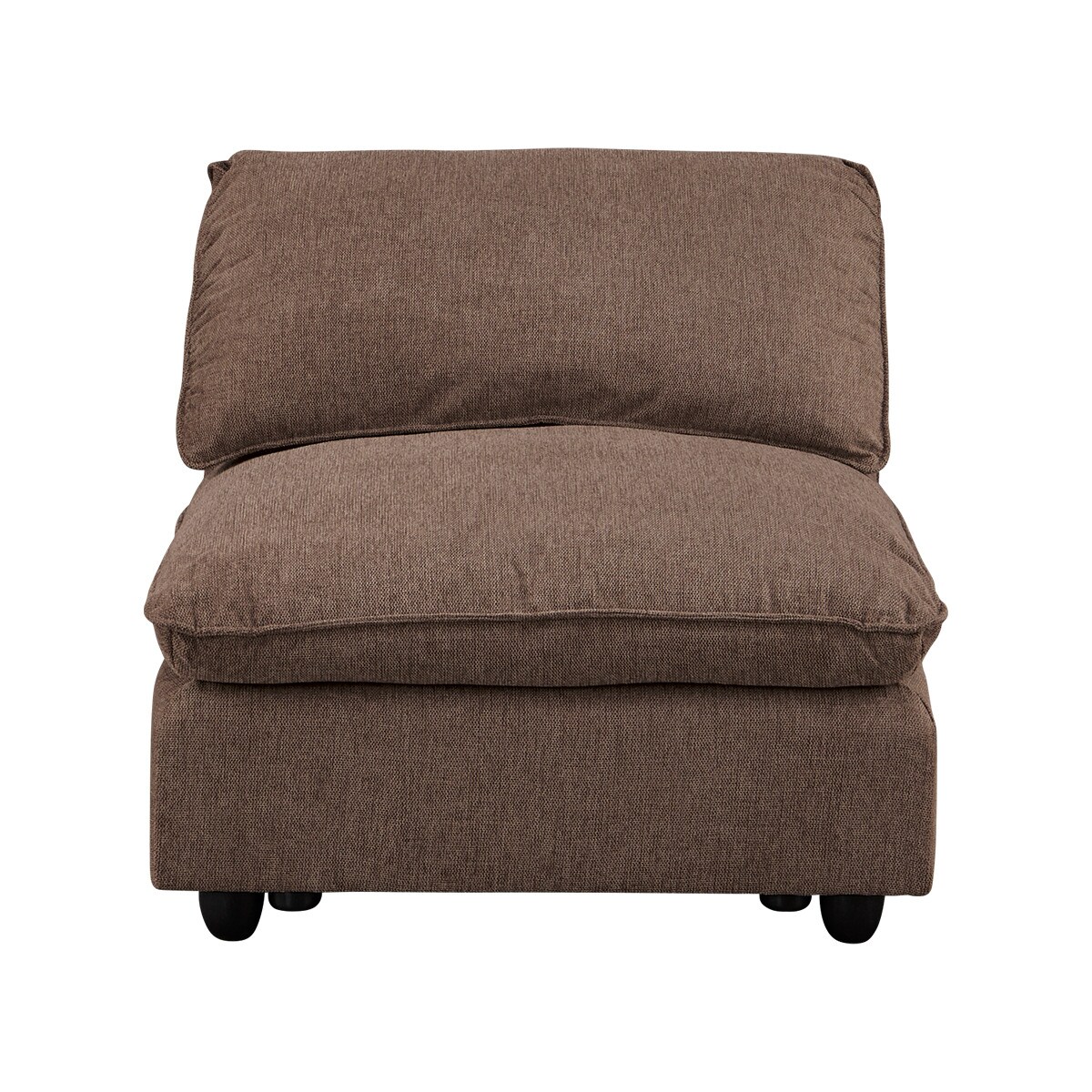 布張りアームレスソファ1人用(MK04)　 【配送員設置商品】