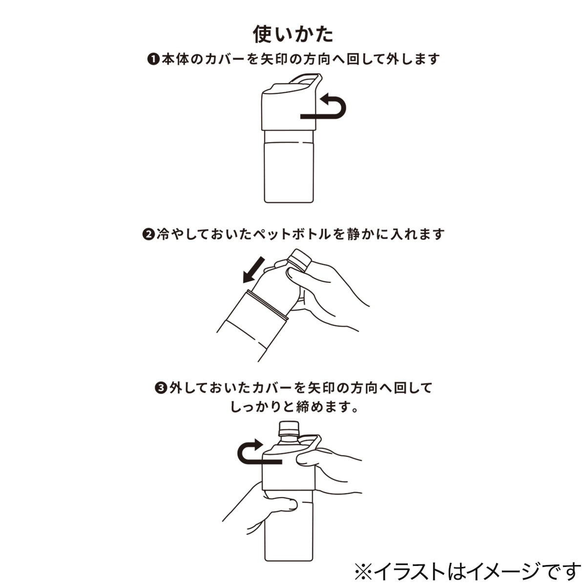 ペットボトルホルダー500〜650ml(ハンドル型)　  デコホーム