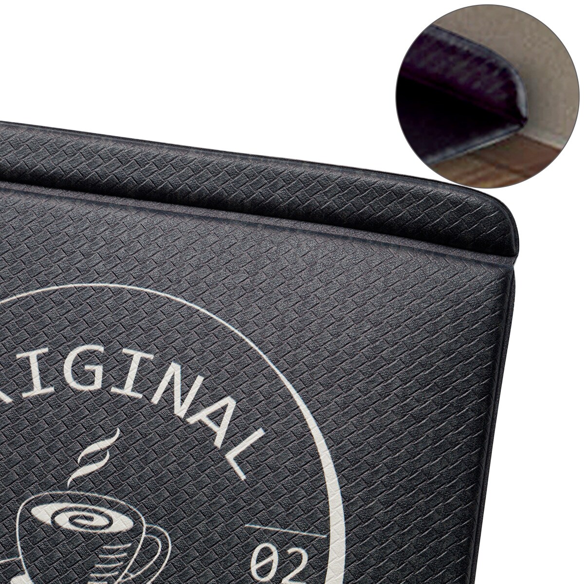 すき間に汚れやゴミがたまりにくい PVCキッチン用クッションフロアマット(LE JQ12)