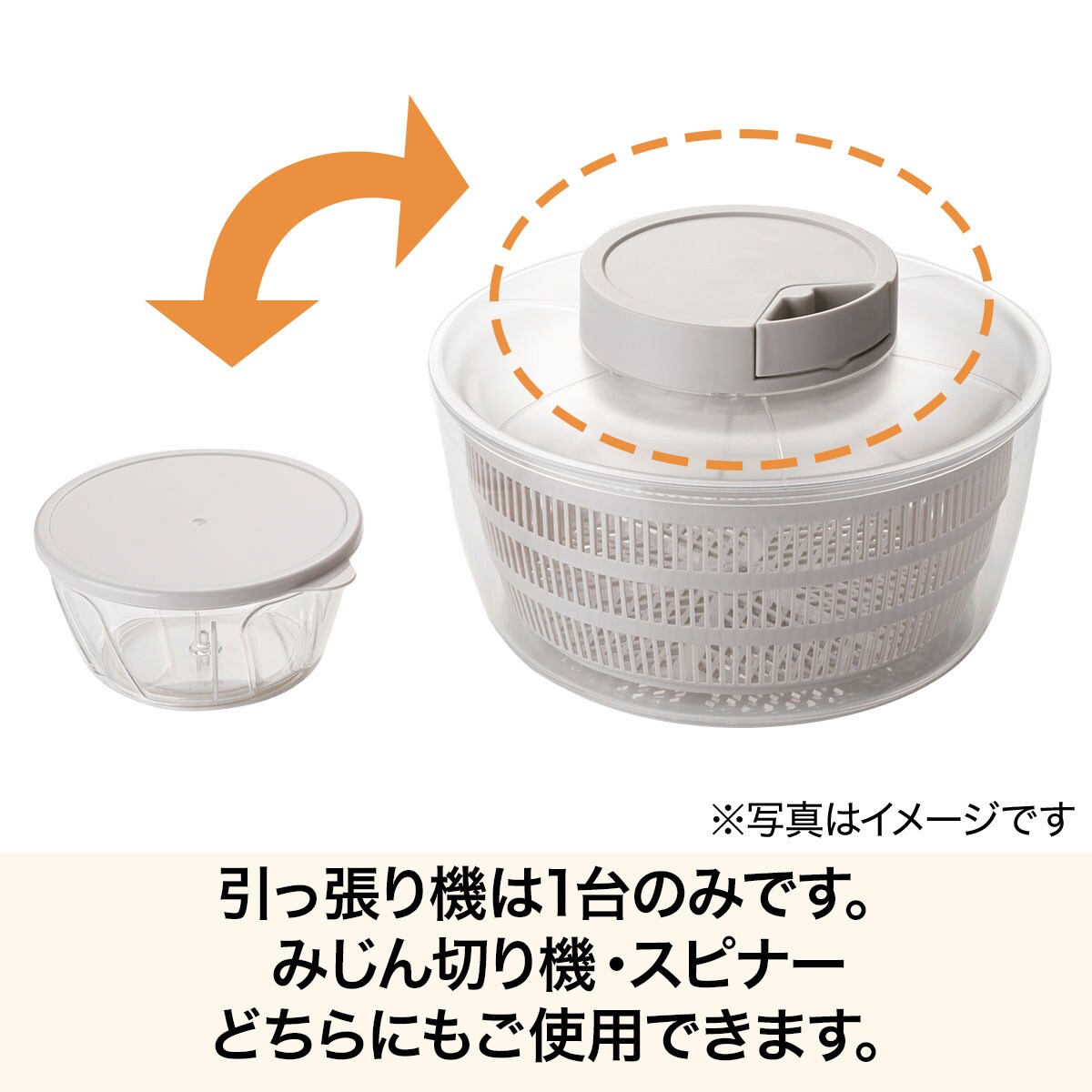 みじん切り器と野菜水切りセット(モカ BW001)  デコホーム