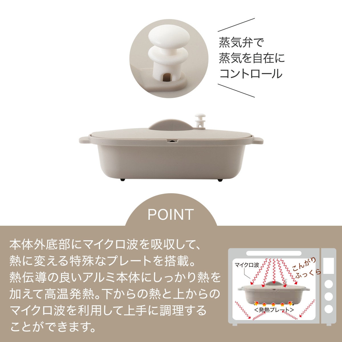 簡単レンジ調理グリルトレー(KY075)