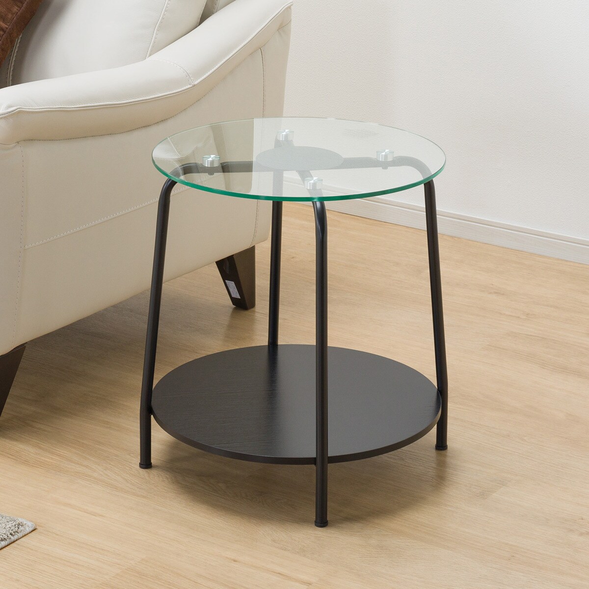 [幅54cm] サイドテーブル(Nシスコ BK)   【1年保証】