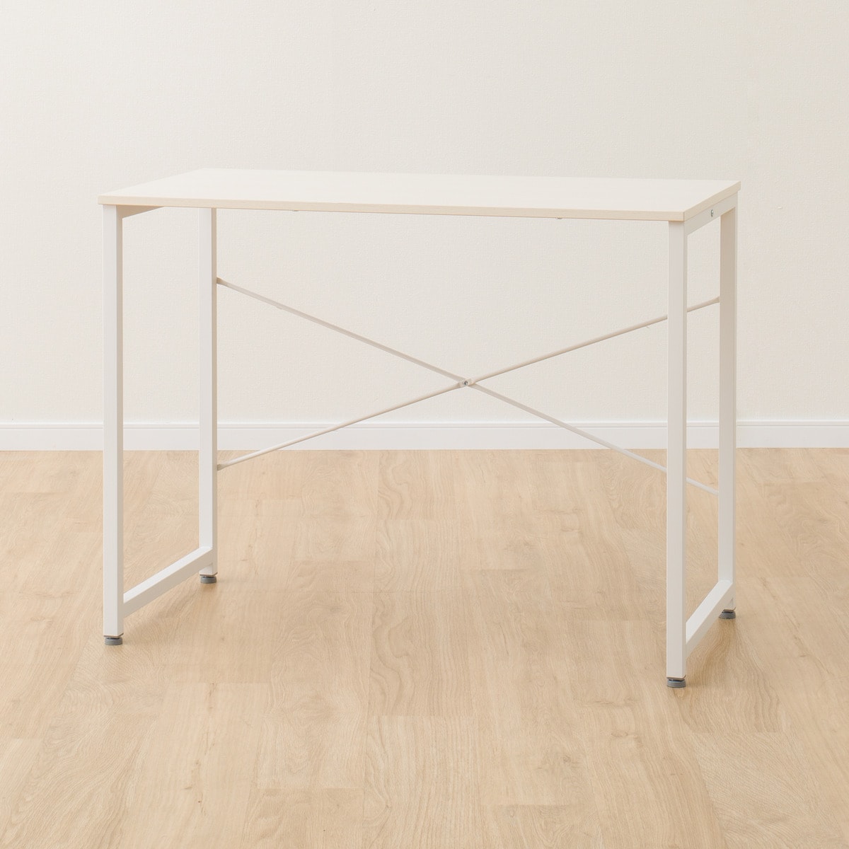 デスクチェアセット(デスク ZK001 95 WW/オフィスチェア OC105 GY/WH)