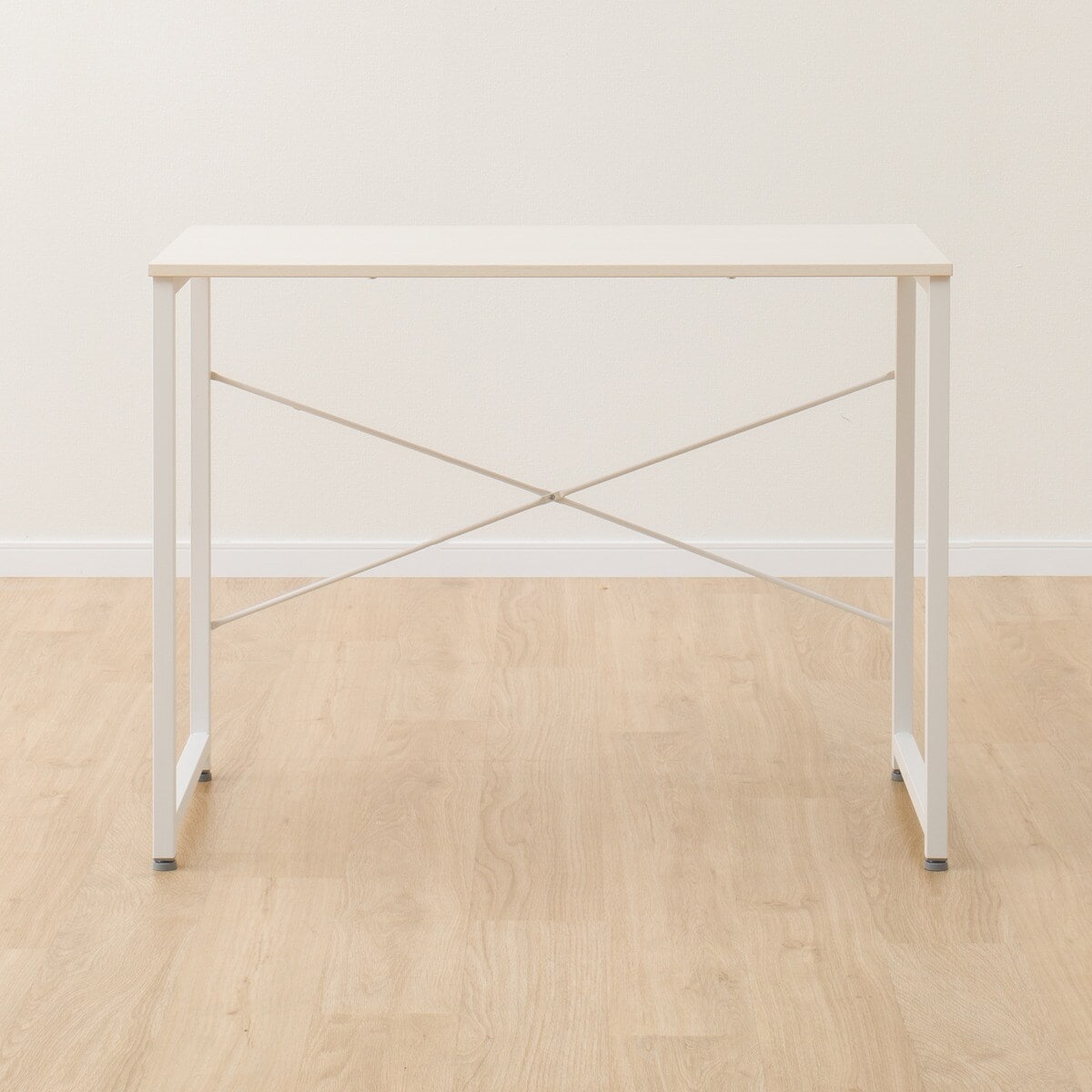 デスクチェアセット(デスク ZK001 95 WW/オフィスチェア OC105 GY/WH)