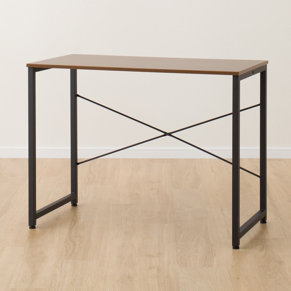 デスクチェアセット(デスク ZK001 95 MBR/オフィスチェア OC001 BK)