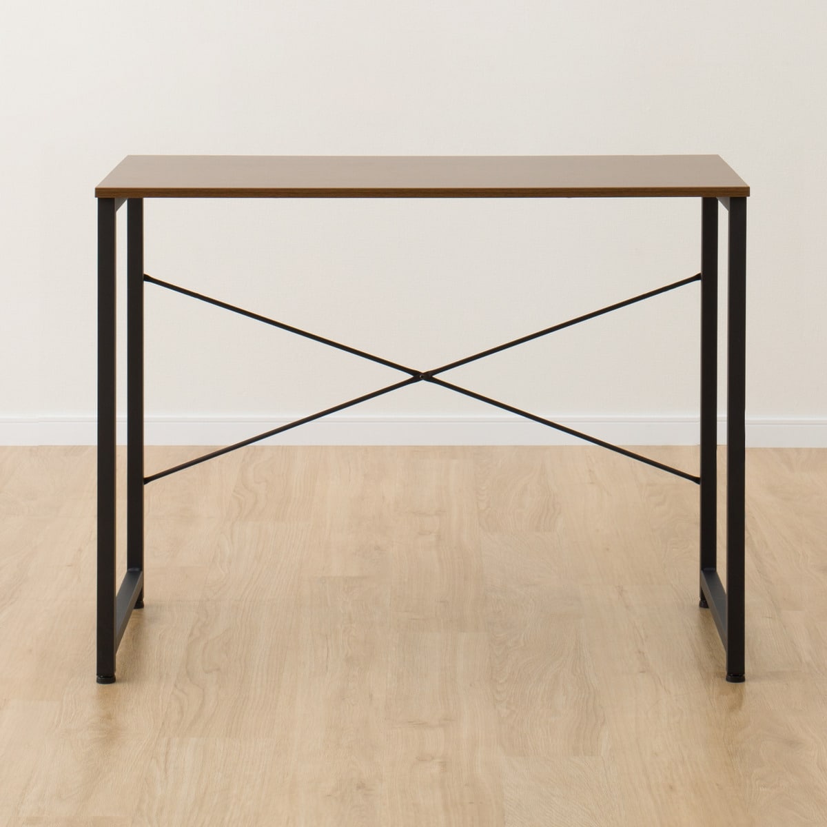 デスクチェアセット(デスク ZK001 95 MBR/オフィスチェア OC001 BK)