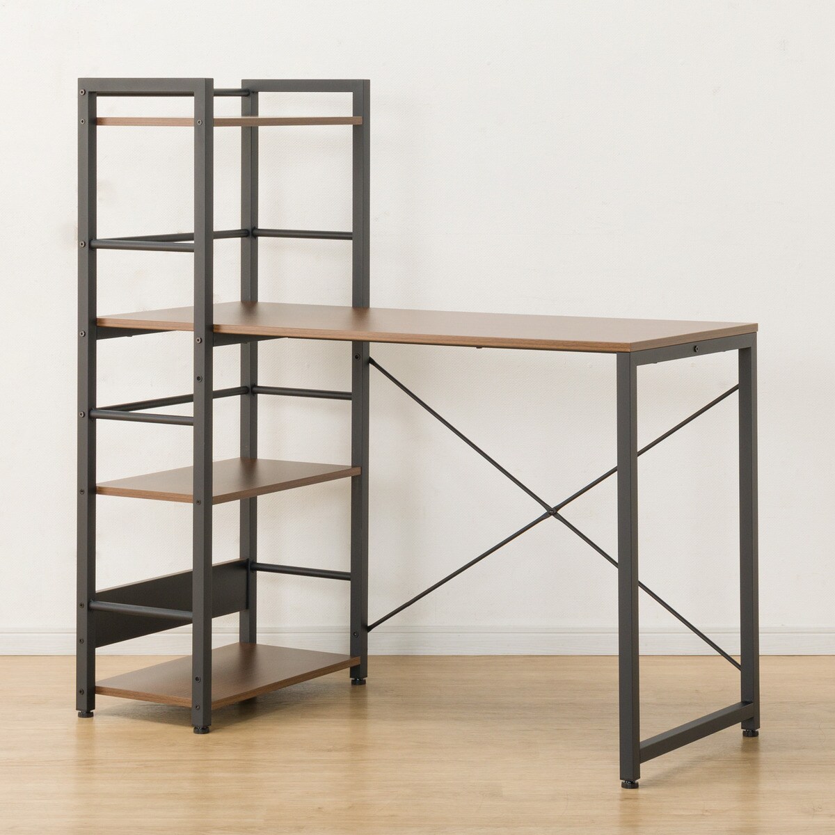 デスクチェアセット(システムデスク ZK002 110 MBR/オフィスチェア OC402 BK)