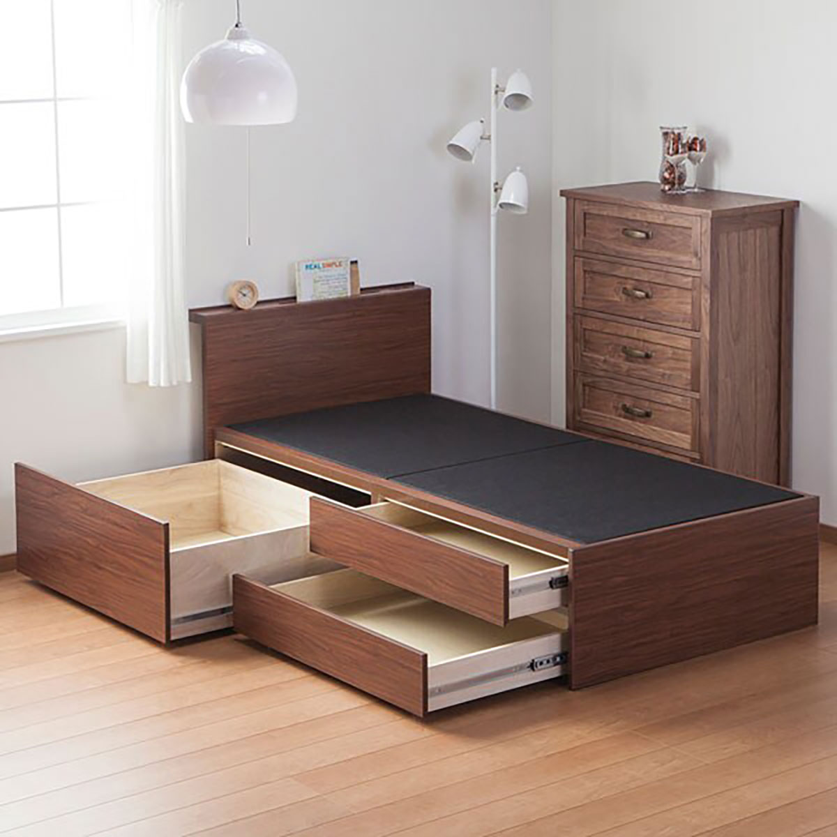 [幅100cm] シングルチェストベッドフレーム (シグナル3 MBR）  【配送員設置】 【5年保証】