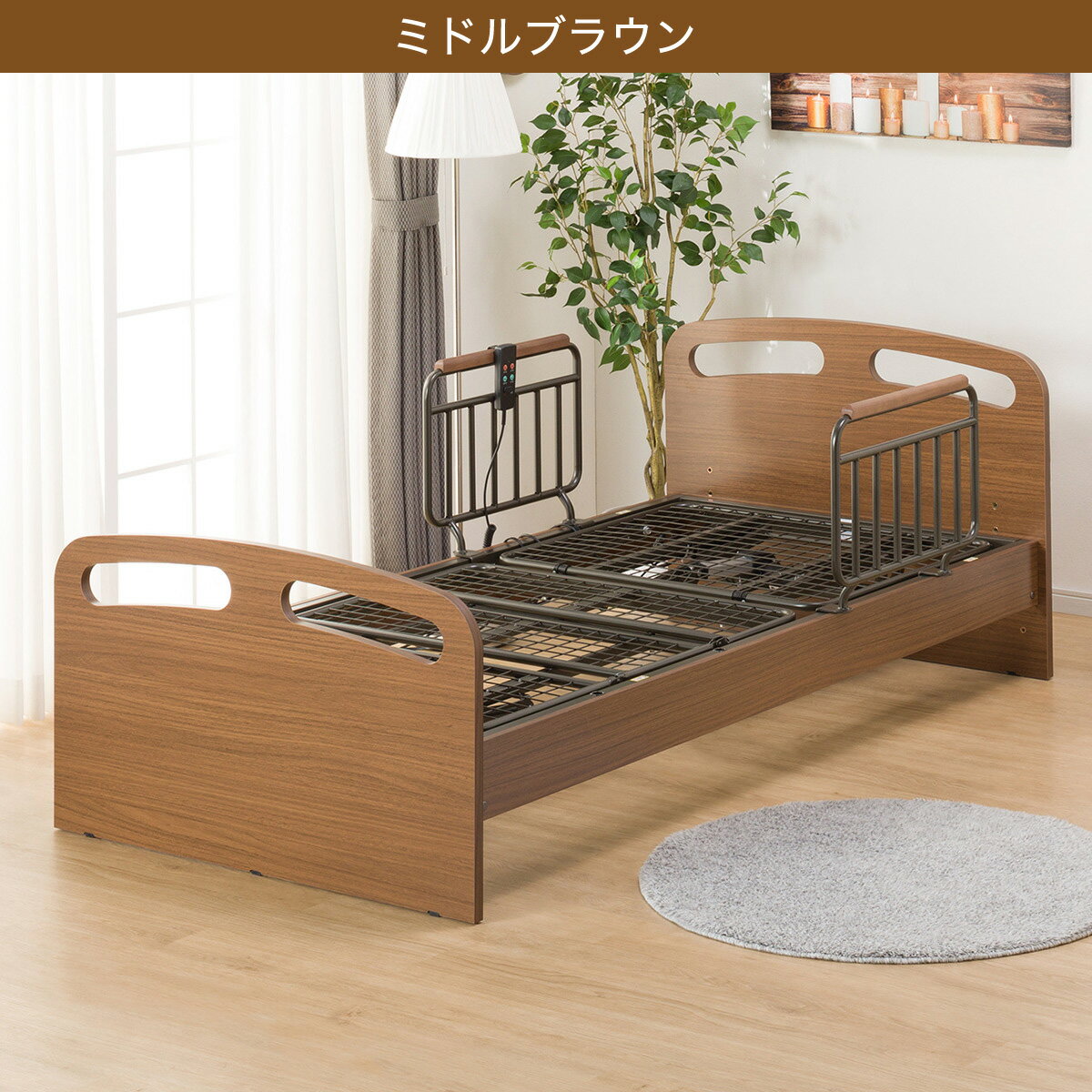 電動シングルベッドフレーム (ライズ2 2M-F) 非課税  【配送員設置】 【5年保証】〔レビューCP対象商品〕