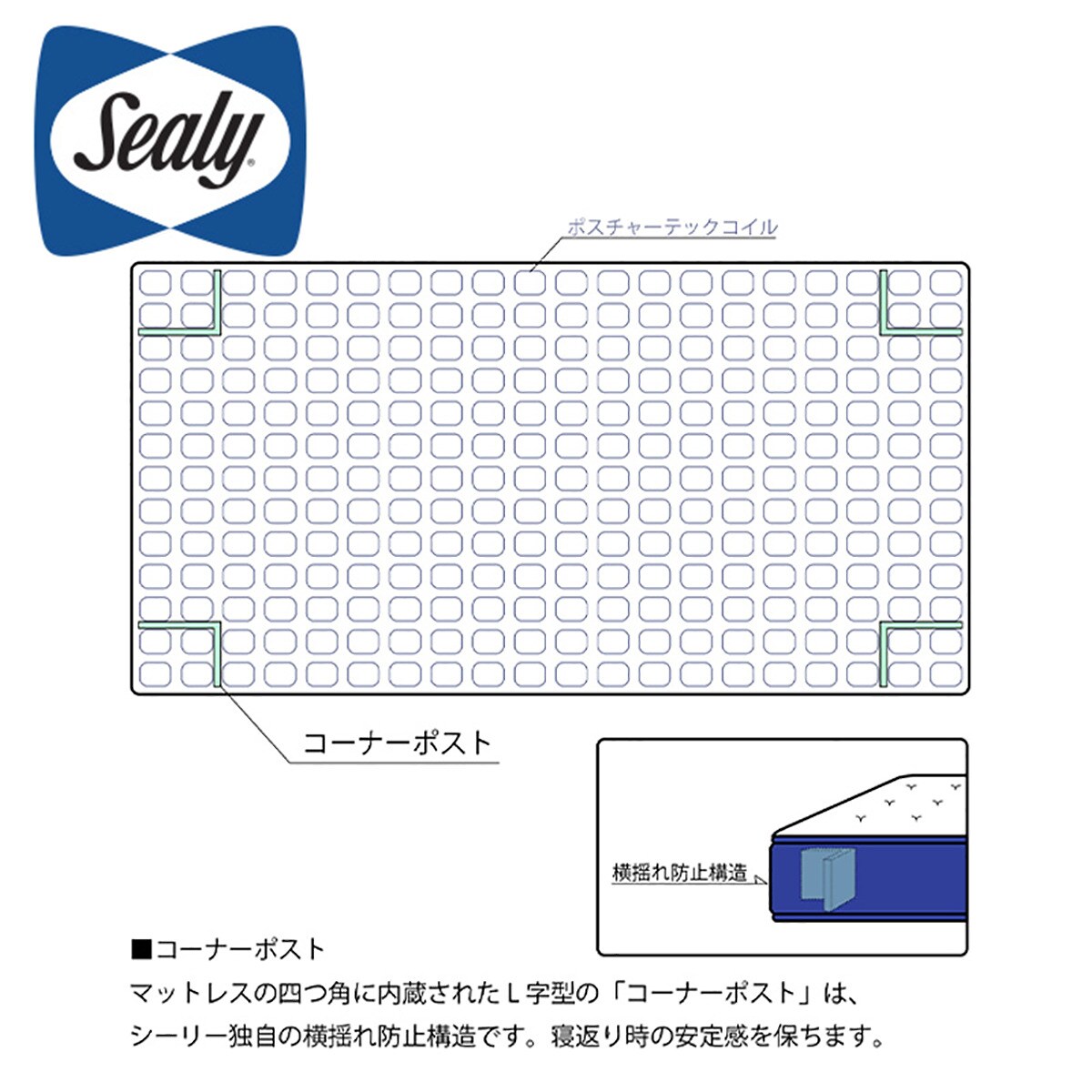 シーリーマットレス(SL-6950)　 【配送員設置商品】