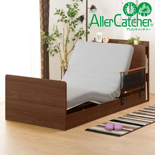 ニトリの【非課税】電動ベッドマットレスサイドガード2Pセット (カイト3 2M02 MBR/E1-03AC)  【配送員設置】 【【ベッド・マットレス】5年【サイドガード】1年保証】(ベッド)