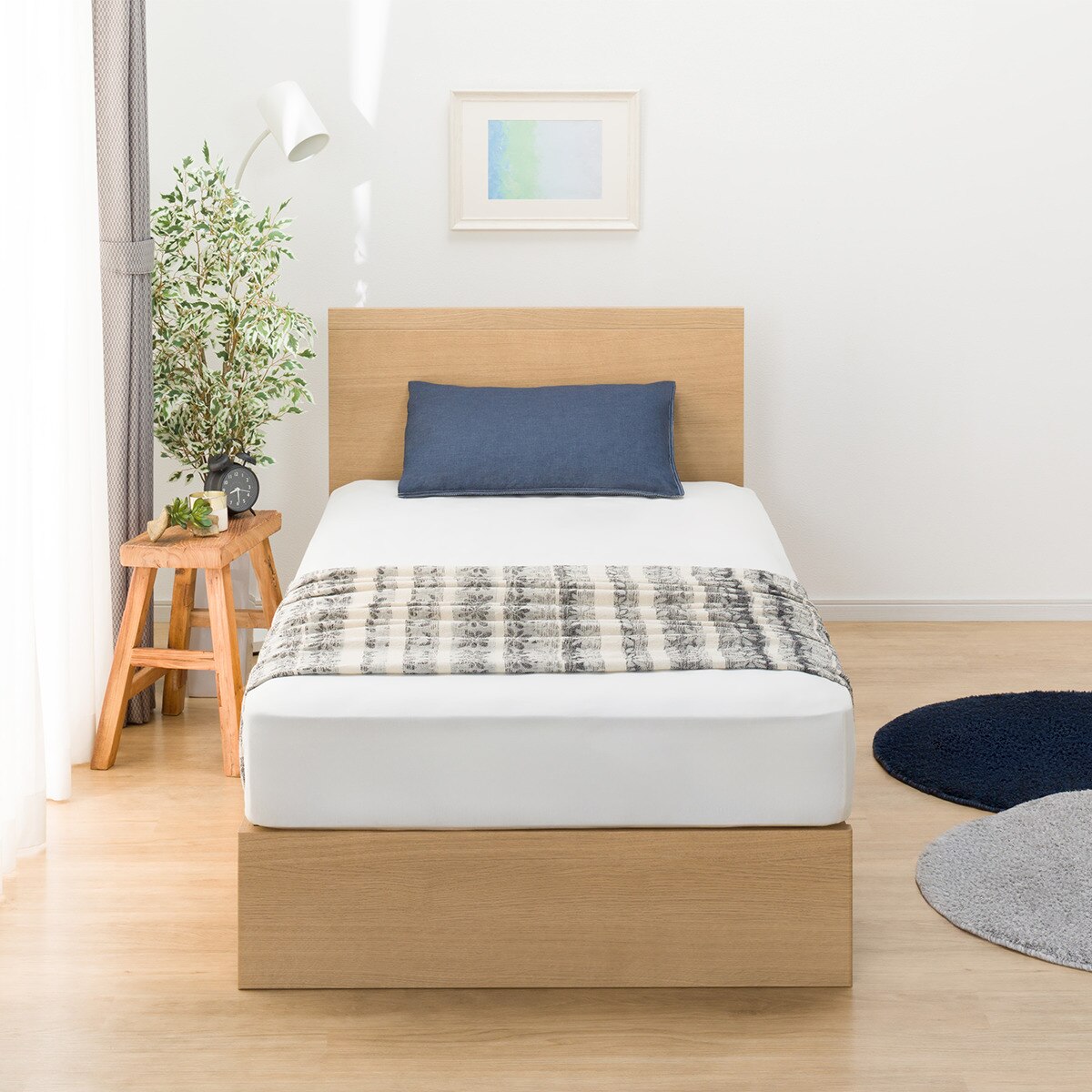 収納付きベッドフレーム(NS-001 すのこ)　 【配送員設置商品】