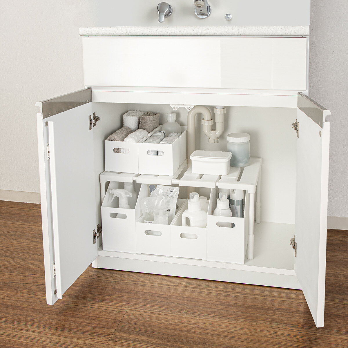 縦横伸縮 洗面下ラック（CH01）ニトリ 玄関先迄納品