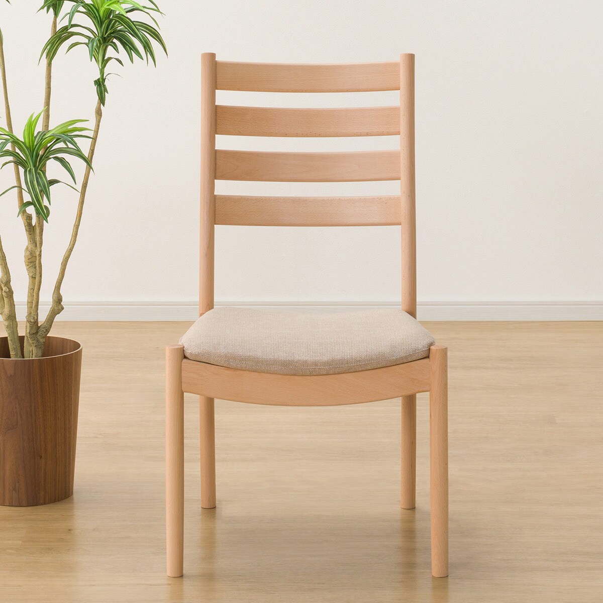 傷・汚れに強いファブリック ダイニングチェア(Nコレクション C-07/NSF)　  ナチュラル/ベージュ ミドルブラウン/ブラウン