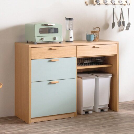 ニトリのツートンカウンター (幅120cm)  【配送員設置商品】(リビング収納)