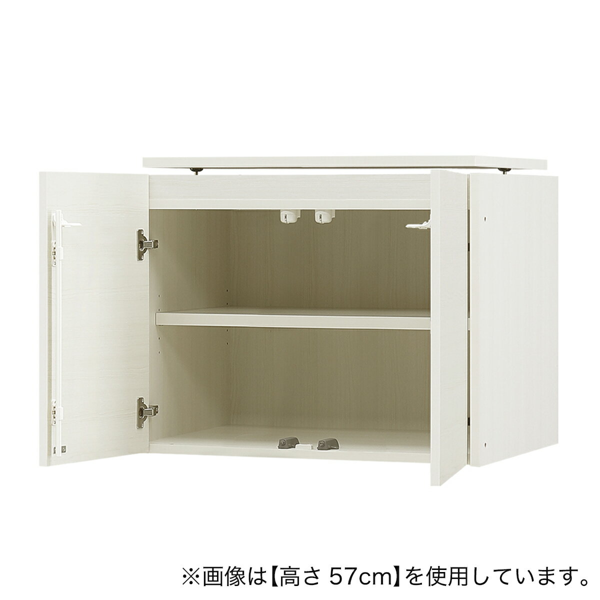 [高さ1cm単位で選べる] 見せない家電収納専用上置き 高さ60〜90cm(幅77.5)　 【配送員設置商品】 【創業祭期間限定価格：1/5まで】