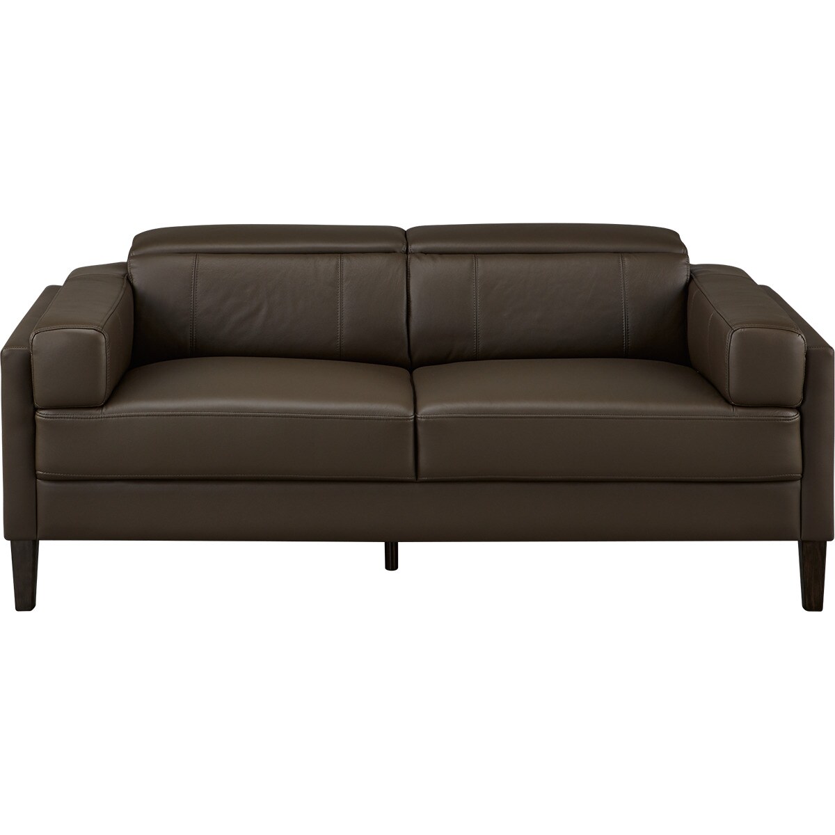 3人掛けローバックソファ(SO01 DBR)　 【配送員設置商品】