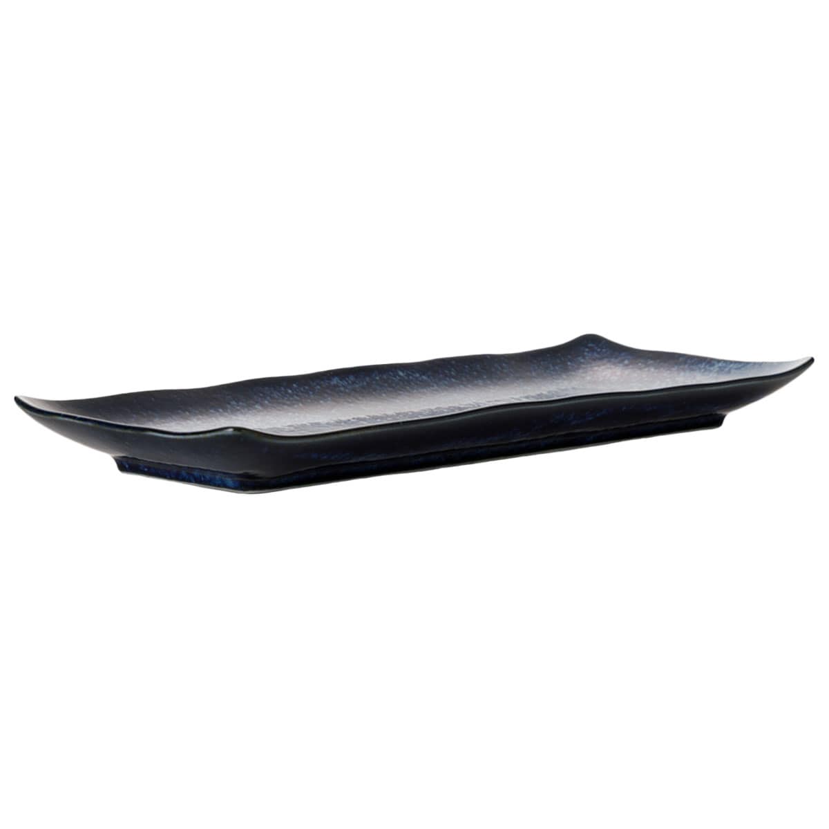 超軽量 長角皿 (窯変紺)