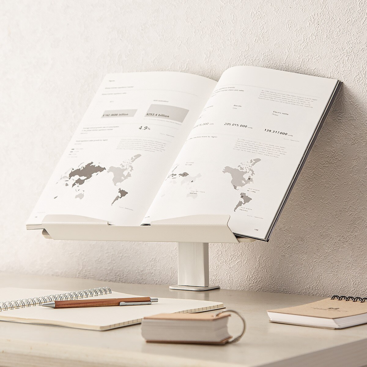 パンチング小物がかけられるタブレット・ブックスタンド (ホワイトウォッシュ YT01) ニトリ 【玄関先迄納品】