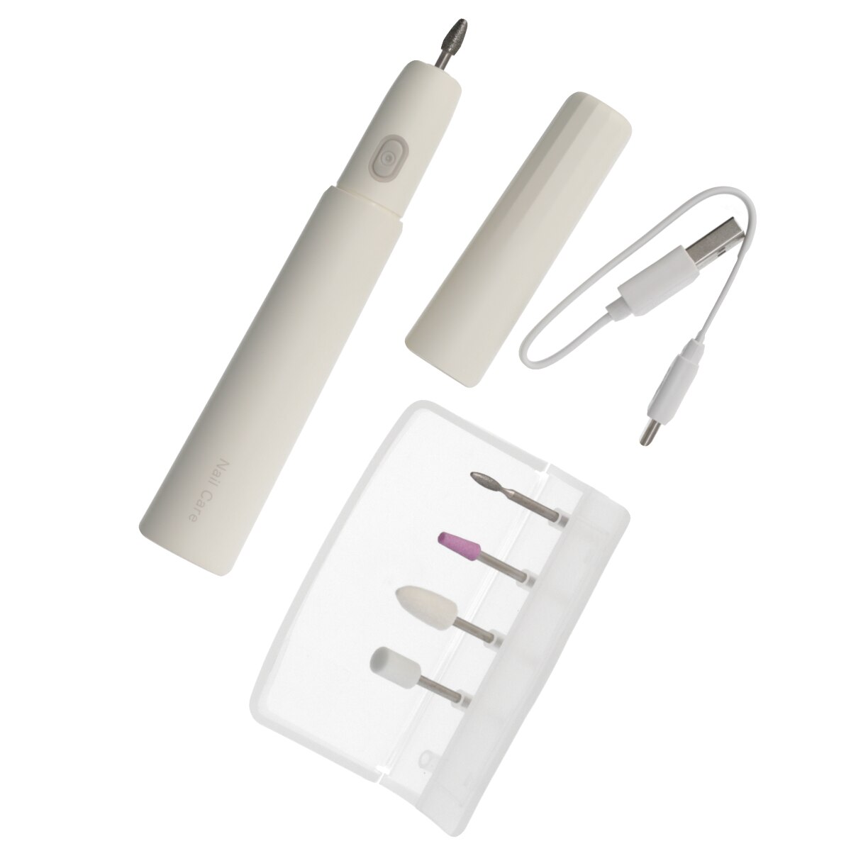 ネイルケア5点セットNR2138 USB充電式オフホワイト ニトリ 【玄関先迄納品】 デコホーム