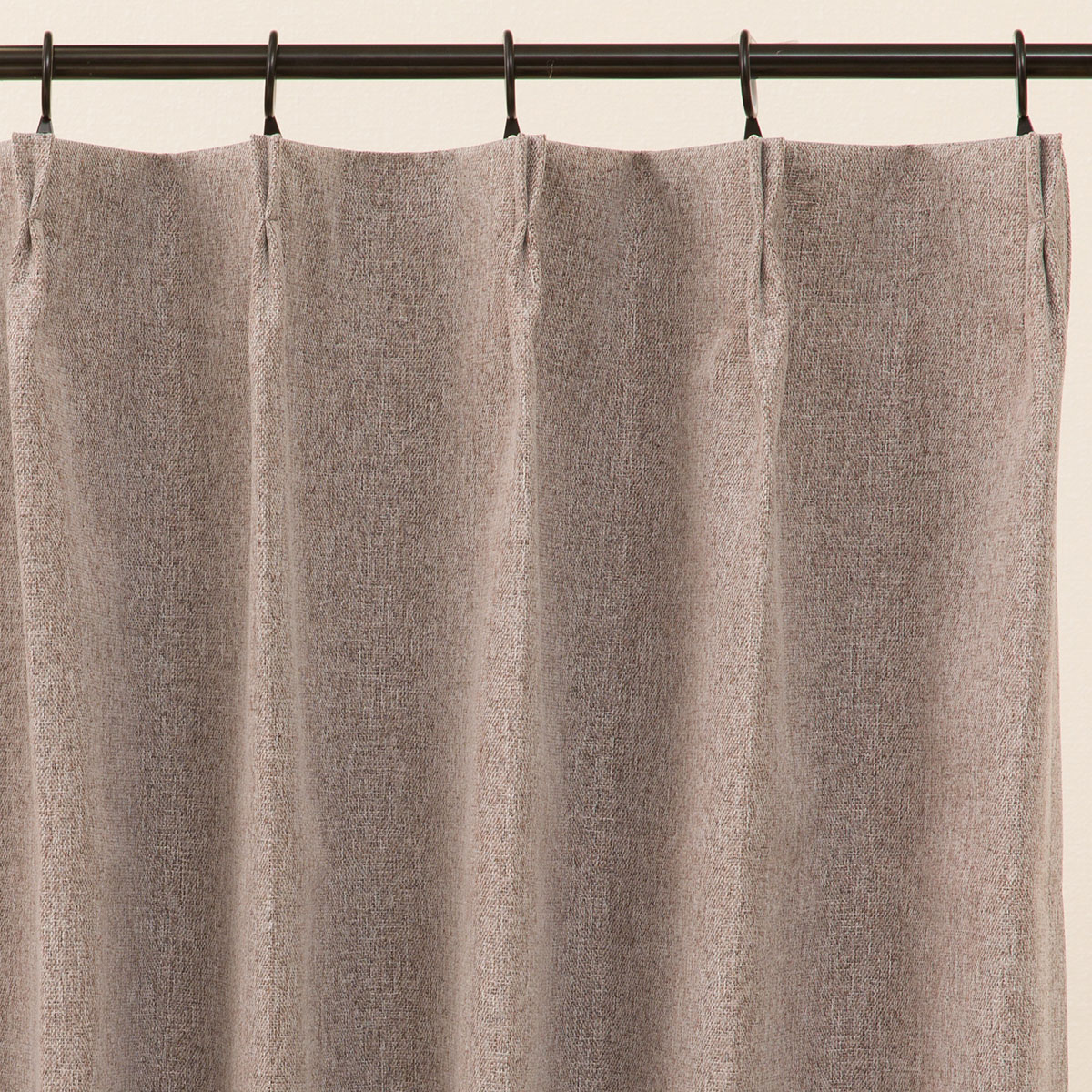 遮光ドレープカーテン(DH133 ブラウン)　  デコホーム