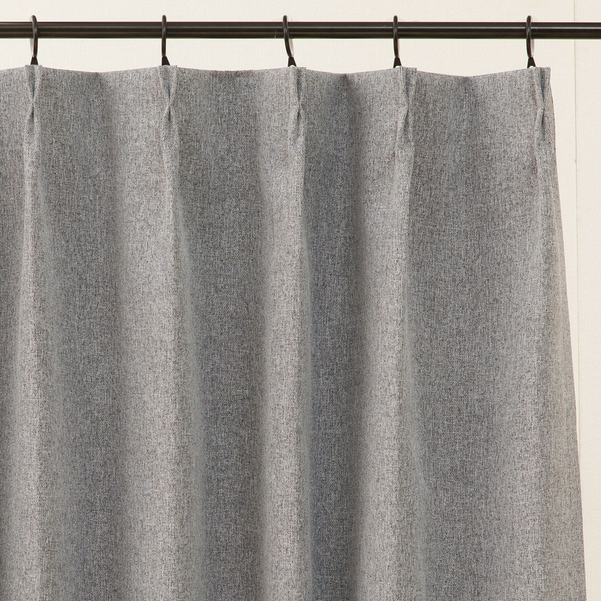 遮光ドレープカーテン(DH133 ダークグレー)　  デコホーム
