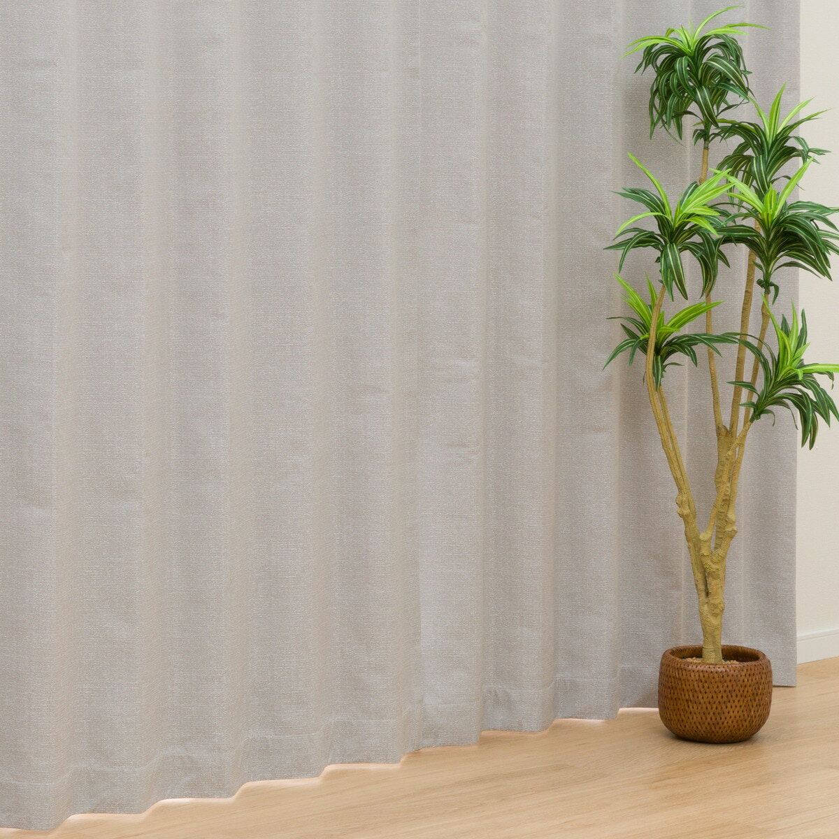 遮光1級・遮熱・遮音カーテン(RD100 ライトグレー)