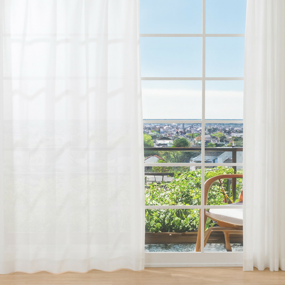 【省エネ・節電】遮熱・保温・遮像・ミラー レースカーテン(エコオアシスレース)　 【メーカー直送・】