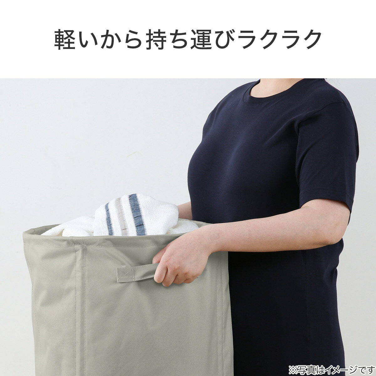 畳める丸形バスケット(EB06)