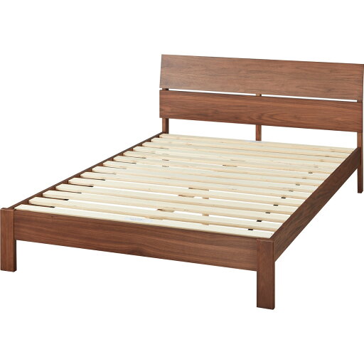 ニトリのエントリーで全商品P5倍 すのこダブルベッドフレーム (BN-001 MBR)  【配送員設置】 【5年保証】(ベッド)