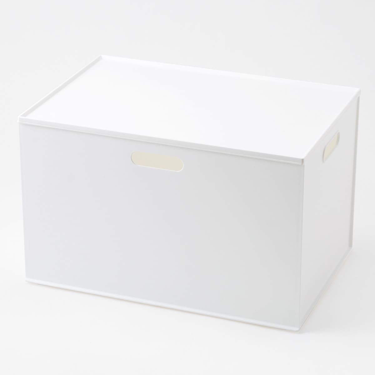 ニトリの【ふた付きセット】バスケット Nインボックス レギュラー ホワイト　ふた付き(リビング収納)