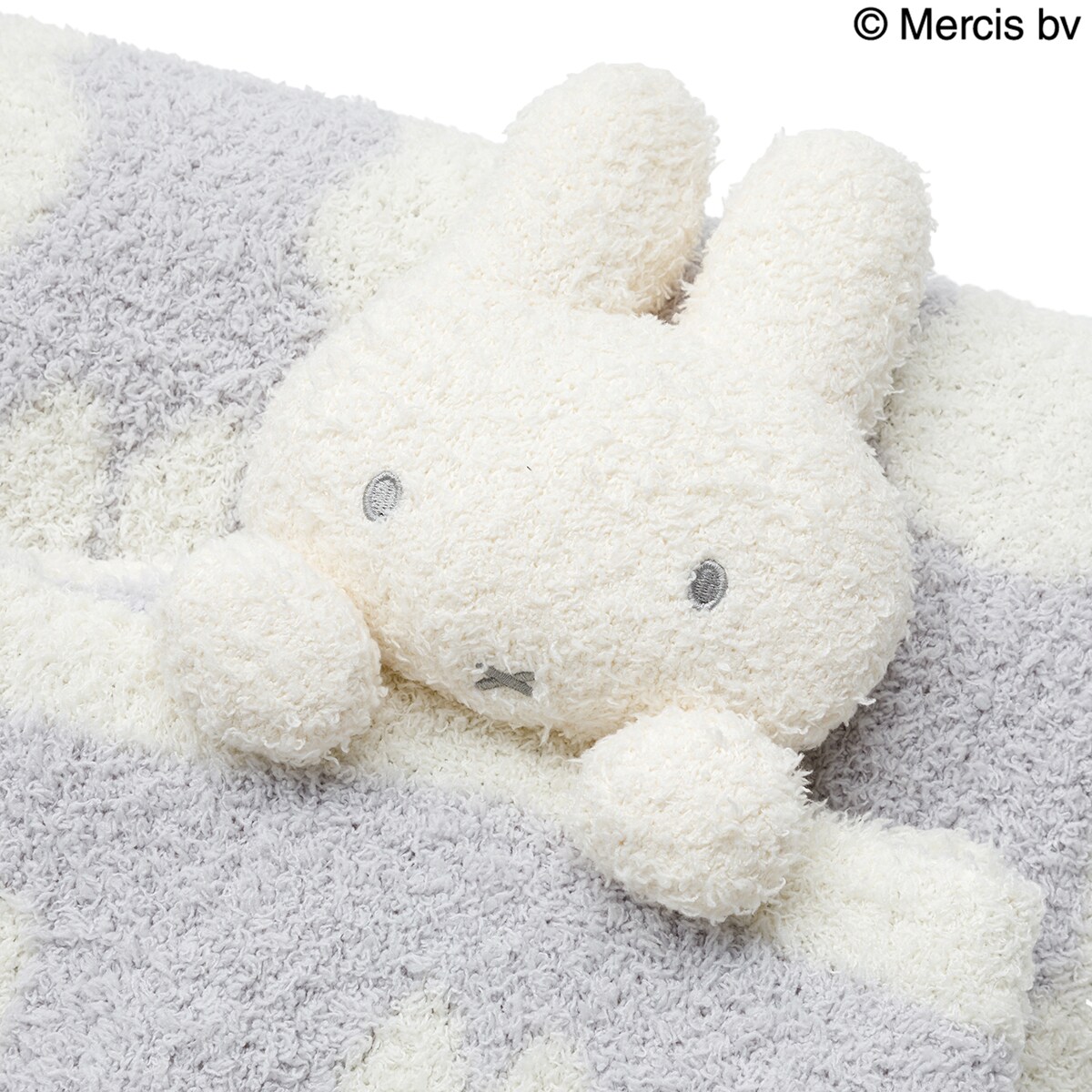 マスコット付きブランケット(フラッフィーミッフィー)　  デコホーム