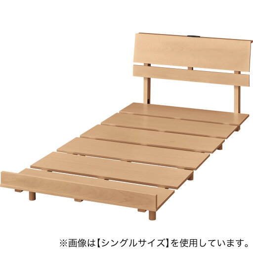 ニトリのエントリーで全商品P5倍 すのこクイーンベッドフレーム (BN-002 LBR)  【配送員設置】 【5年保証】(ベッド)