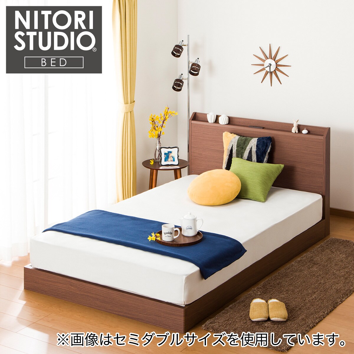 クイーンベッドフレーム (ヴァイン2 MBR LEG/LOW 床板) 【配送員 クイーンベッドフレーム (ヴァイン2 MBR LEG/LOW 床板) 【配送員
