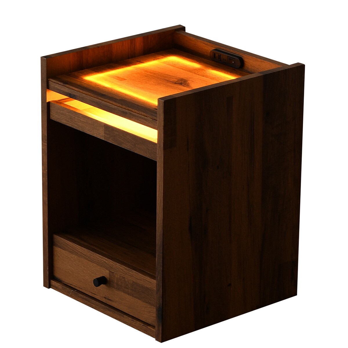 [幅36cm] なモダンテイストの光るサイドテーブル   【1年保証】