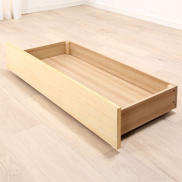 [幅97.5cm] ベッド用引出し(2個セット)(NA) ベッド用品 ベッド用 ベッド関連品 ベッド 収納 引き出し 引出し ベッド下 デッドスペース キャスター付   【1年保証】