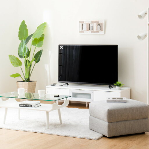 ニトリのローボード(エトナ140LB WH/SI)  【配送員設置】 【5年保証】(リビング収納)