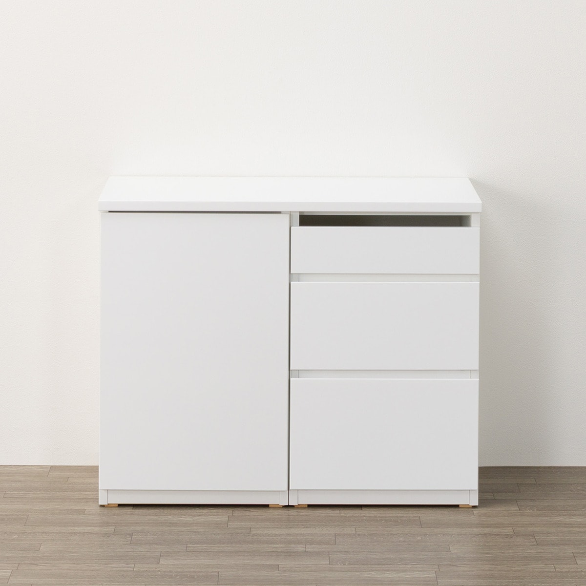 キャビネットセット(UF01 90 ドアキャビネット45下+引出しキャビネット45下＋天板90)【配送員設置商品】