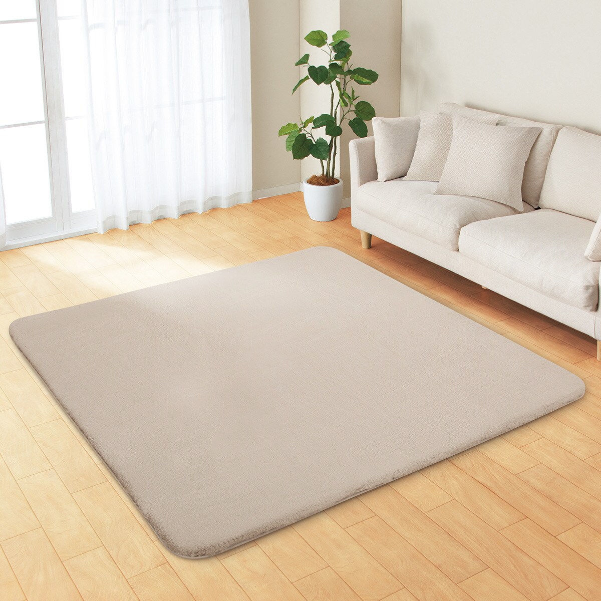 極厚30mmウレタン入り ウサギラグ4(フックラ LMO)