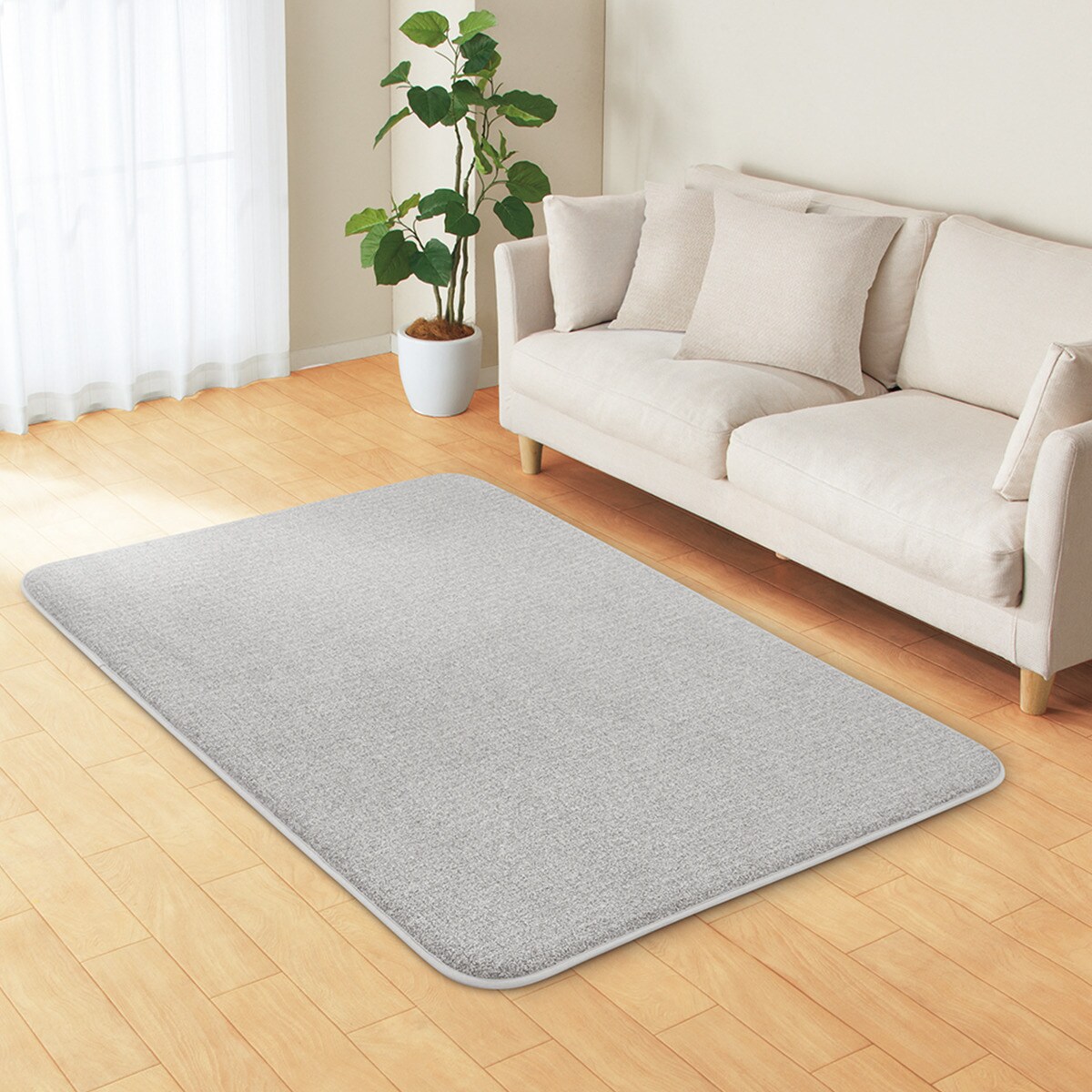 極厚30mmウレタン入り防汚＋防音ラグ(GY PL04)