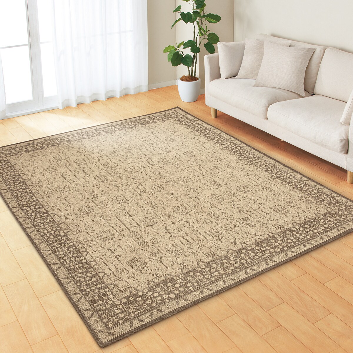 ジャカード織りラグ(JA04)