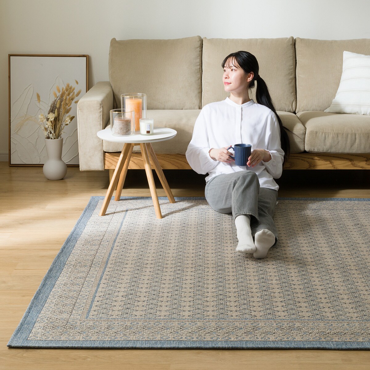 ジャカード織りラグ(JA05)