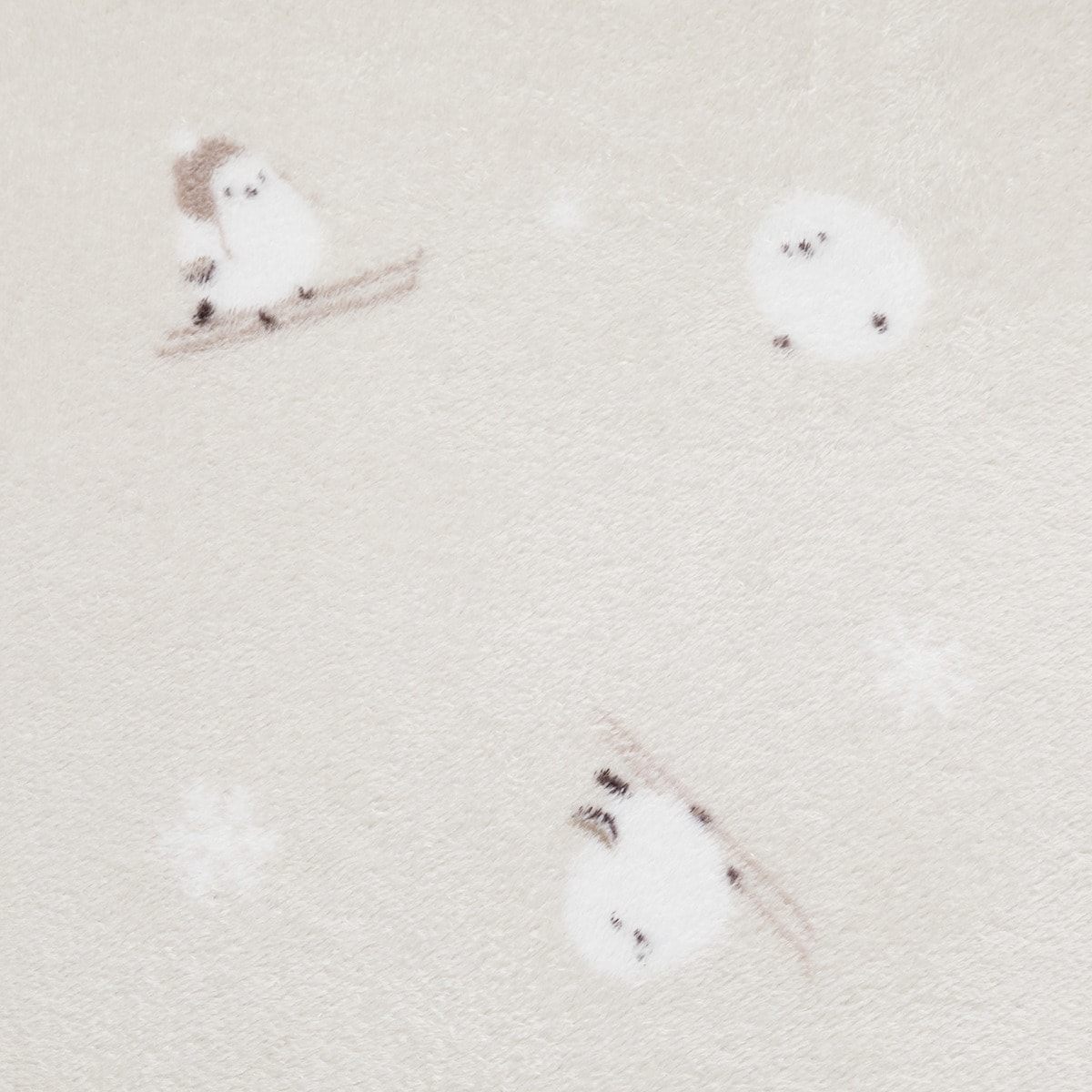 洗える!10mmウレタン入り吸湿発熱+蓄熱+保湿 フロアマット (Nウォーム シマエナガgDA4) デコホーム