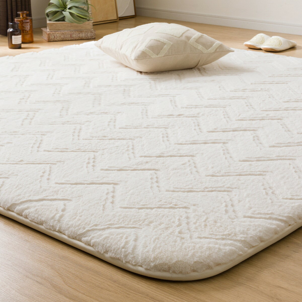 極厚30mmウレタン入り 防汚加工+防ダニ加工+防音ラグ(IV PL13)