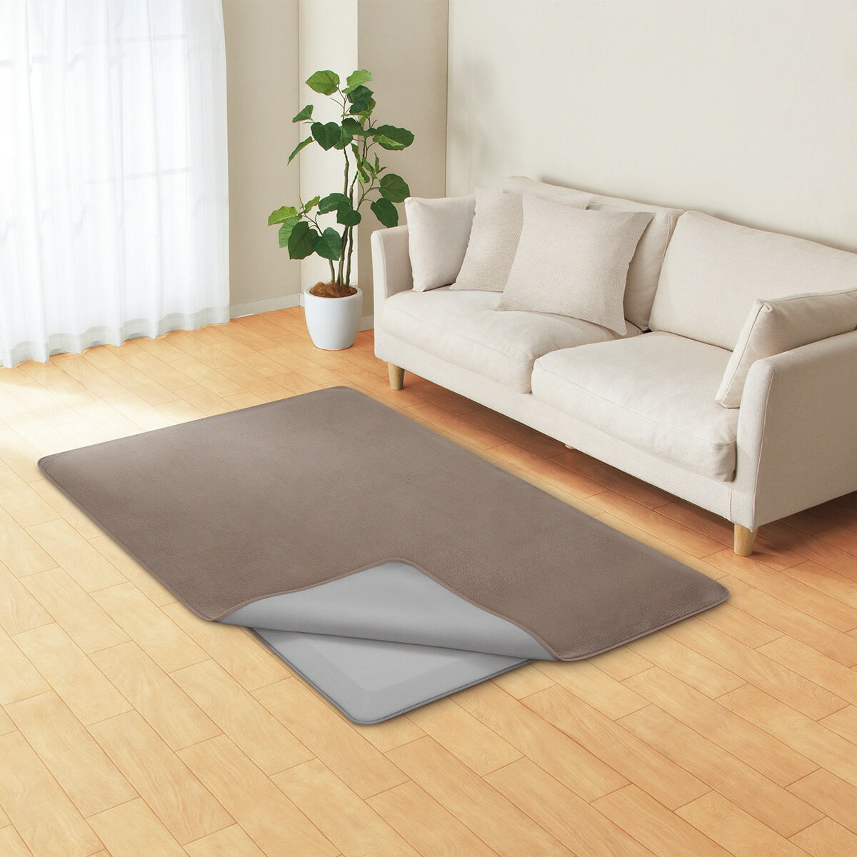 極厚30mmウレタンラグパット+洗える吸湿発熱+防汚加工ラグ(NウォームWSP PL CBMO)