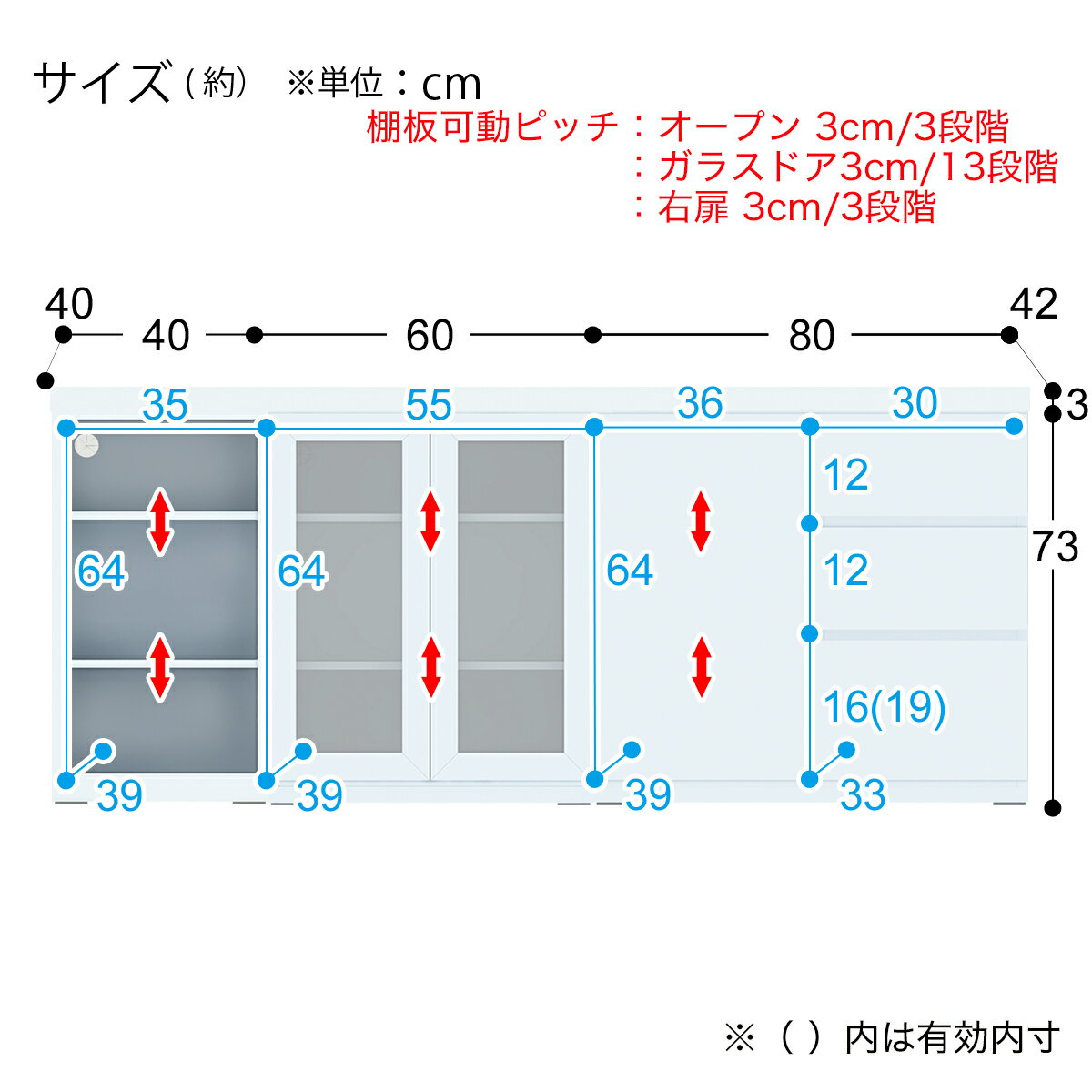 [幅180cm] ミドルボード (WH 180SB-T/40SB-O/60SB-G/80SB-D )  【配送員設置】 【5年保証】