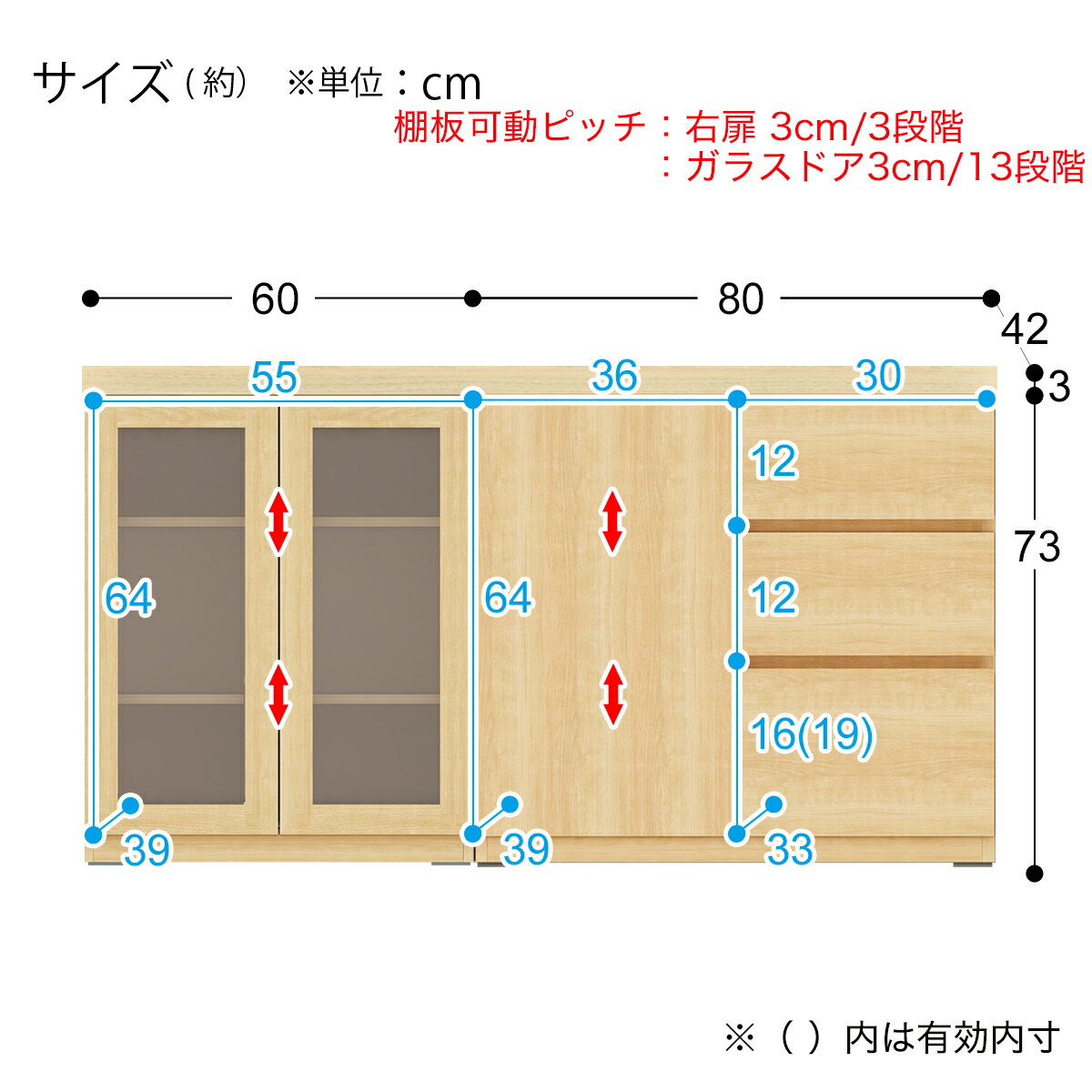 [幅141cm] ミドルボード (ポルテLBR 140SB-T/60SB-G/80SB-D)  【配送員設置】 【5年保証】